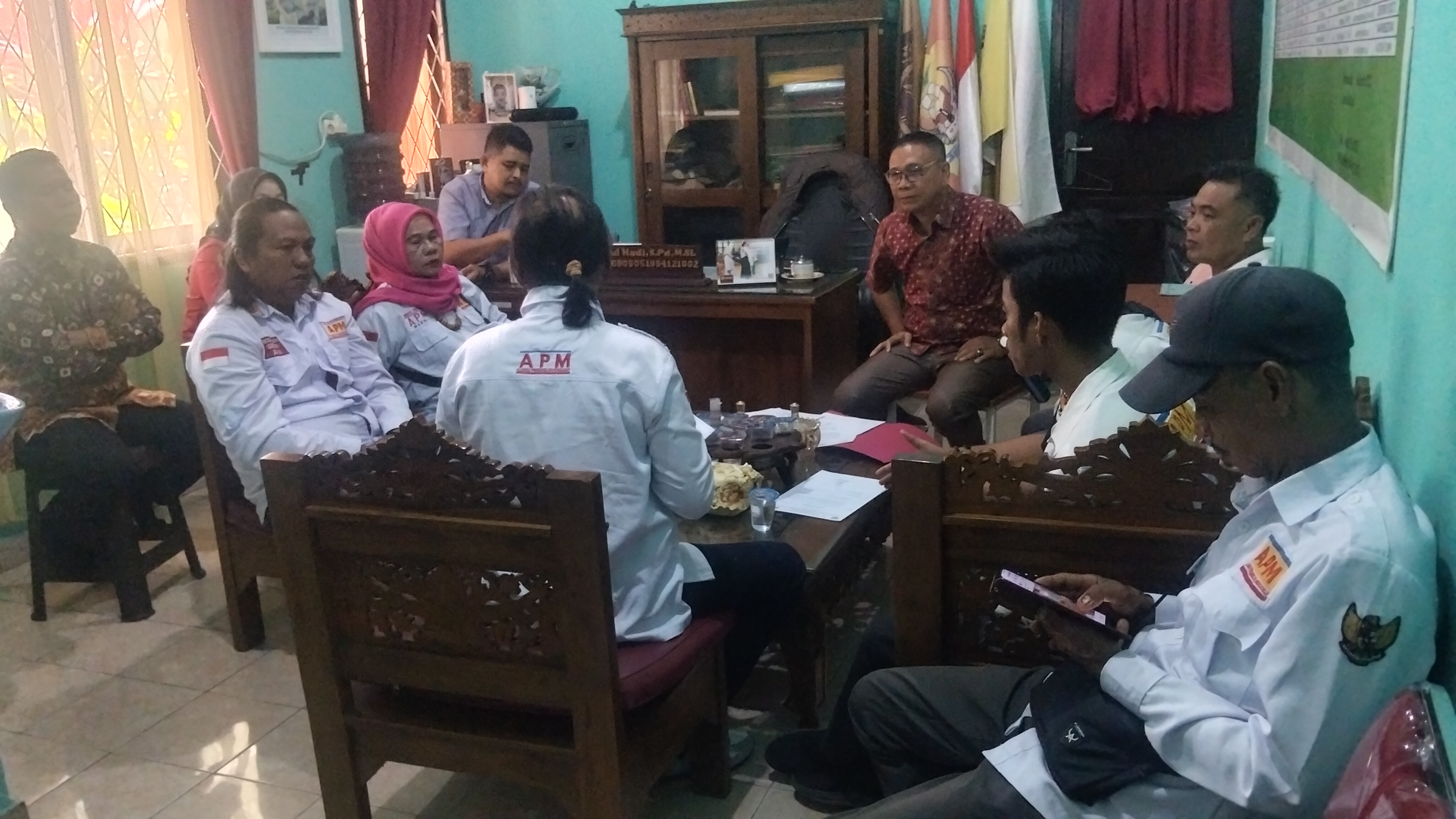 Lembaga Swadaya masyarakat Aliansi Prabumulih Menggugat (APM) Menindak lanjuti Keluhan Masyarakat Terhadap SMA 6 PRABUMULIH
